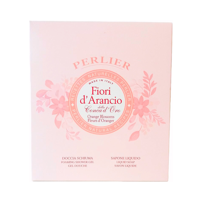 Perlier Board of Orange Blossom Flower Spumă 250 ml + săpun lichid 300 ml