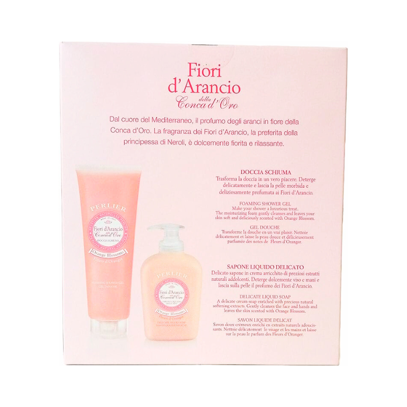Perlier Board of Orange Blossom Flower Spumă 250 ml + săpun lichid 300 ml