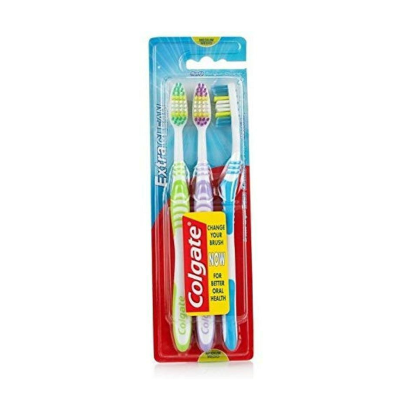 Colgate Extra Clean Medium zobne ščetke 3 kosi