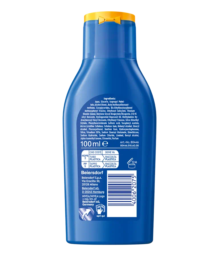 Nivea Solar Protect & Hydrate Milk SFP50+ 100 ml Travel format