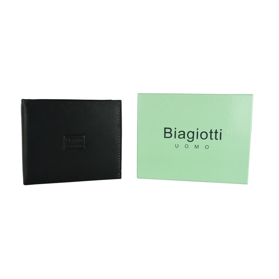 Carteira masculina Biagiotti em couro Vera com Portamonete - 12x10x2 cm