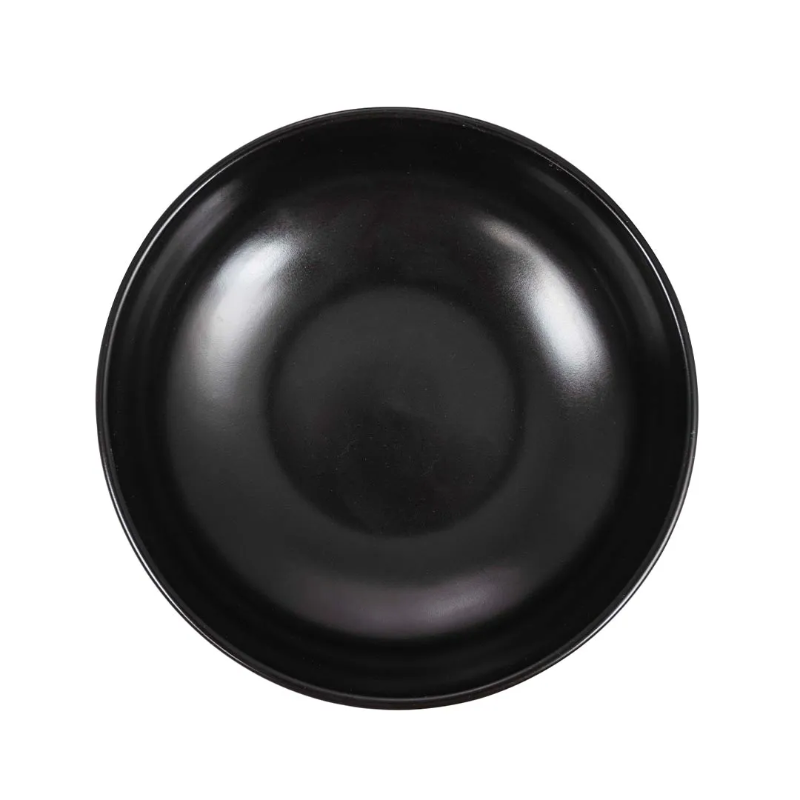 Svart keramisk bakgrundsplatta 20.32 cm diameter