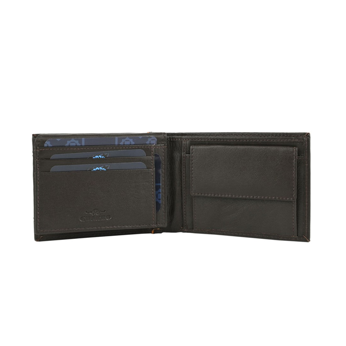 Charro muški novčanik u veri koži - klasični multitacchet - 12,5x9,5x2,5 cm