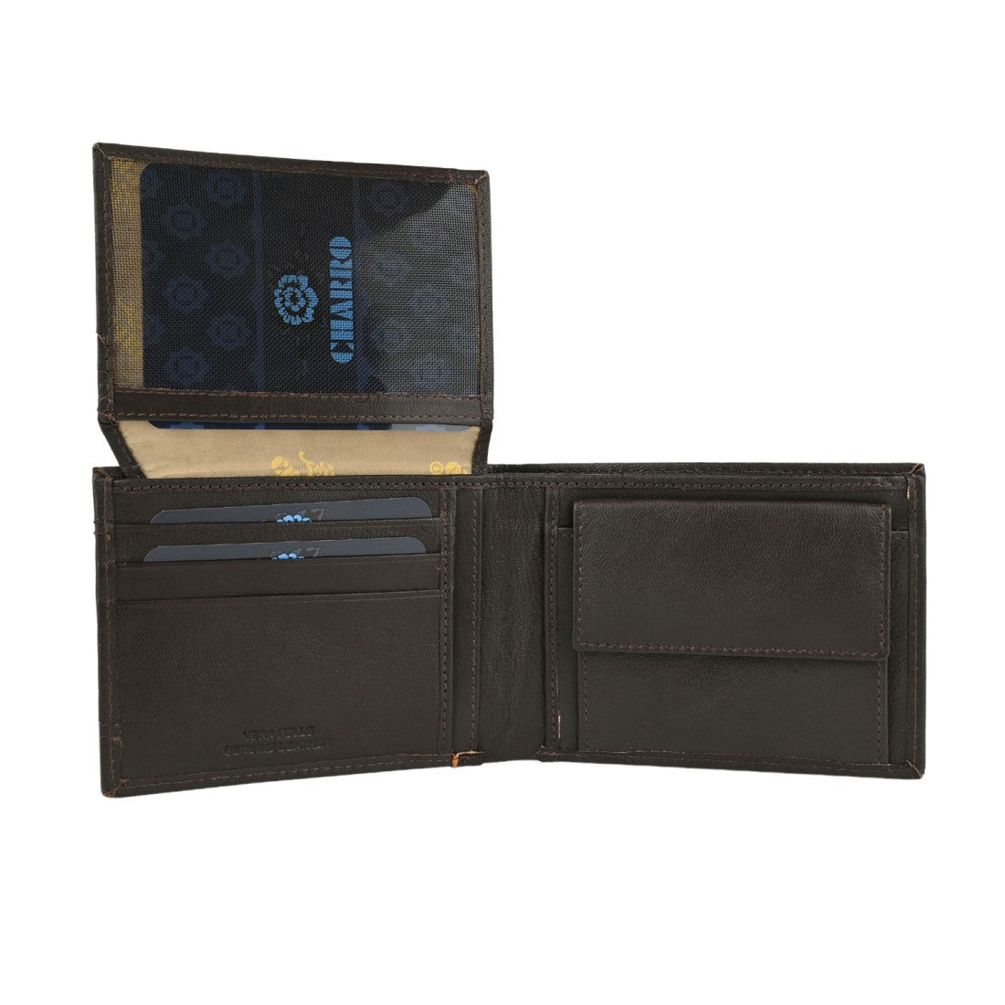 Charro muški novčanik u veri koži - klasični multitacchet - 12,5x9,5x2,5 cm