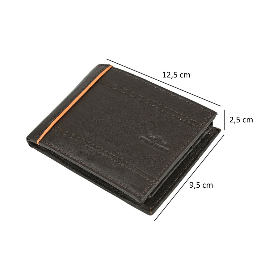 Charro muški novčanik u veri koži - klasični multitacchet - 12,5x9,5x2,5 cm