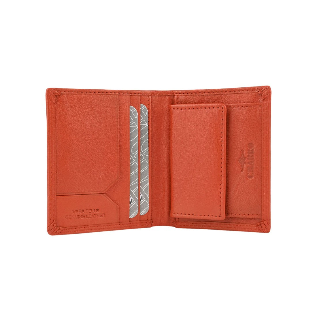 Charro vertical de cuero con Rances - 8.5x10.5x1.5 cm