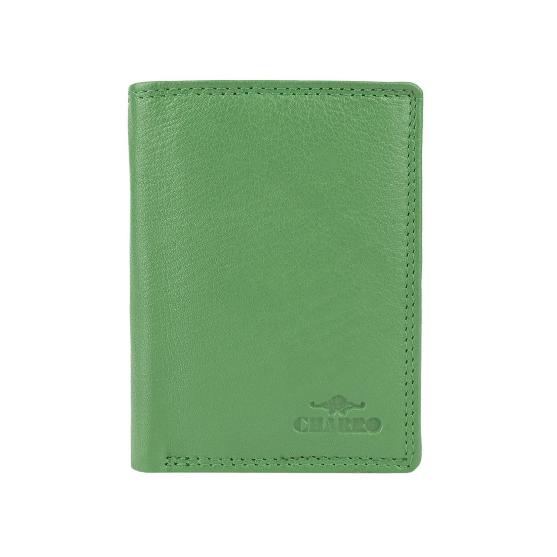 Charro vertikal portfölj i riktigt läder - 8.5x11.5x2.5 cm