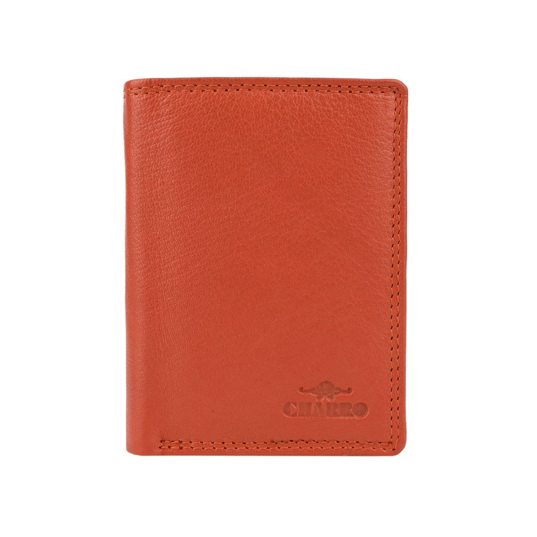 Charro vertikal portfölj i riktigt läder - 8.5x11.5x2.5 cm