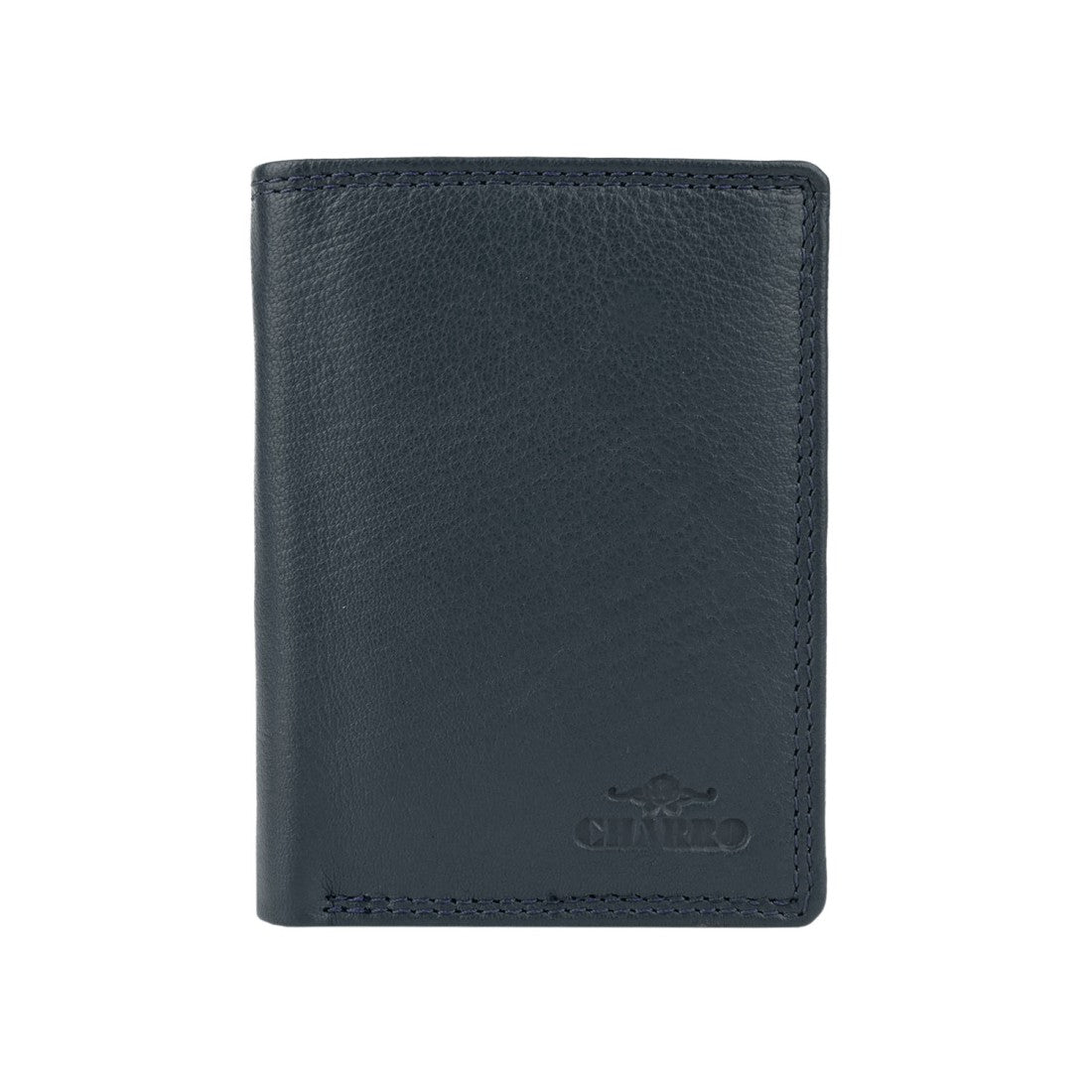 Charro vertikal portfölj i riktigt läder - 8.5x11.5x2.5 cm