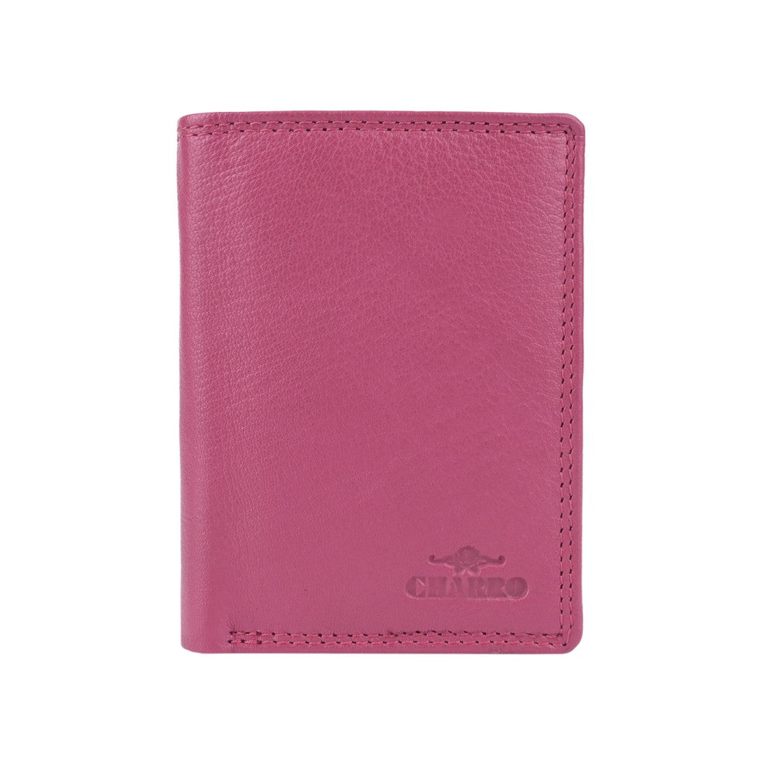 Charro vertikal portfölj i riktigt läder - 8.5x11.5x2.5 cm