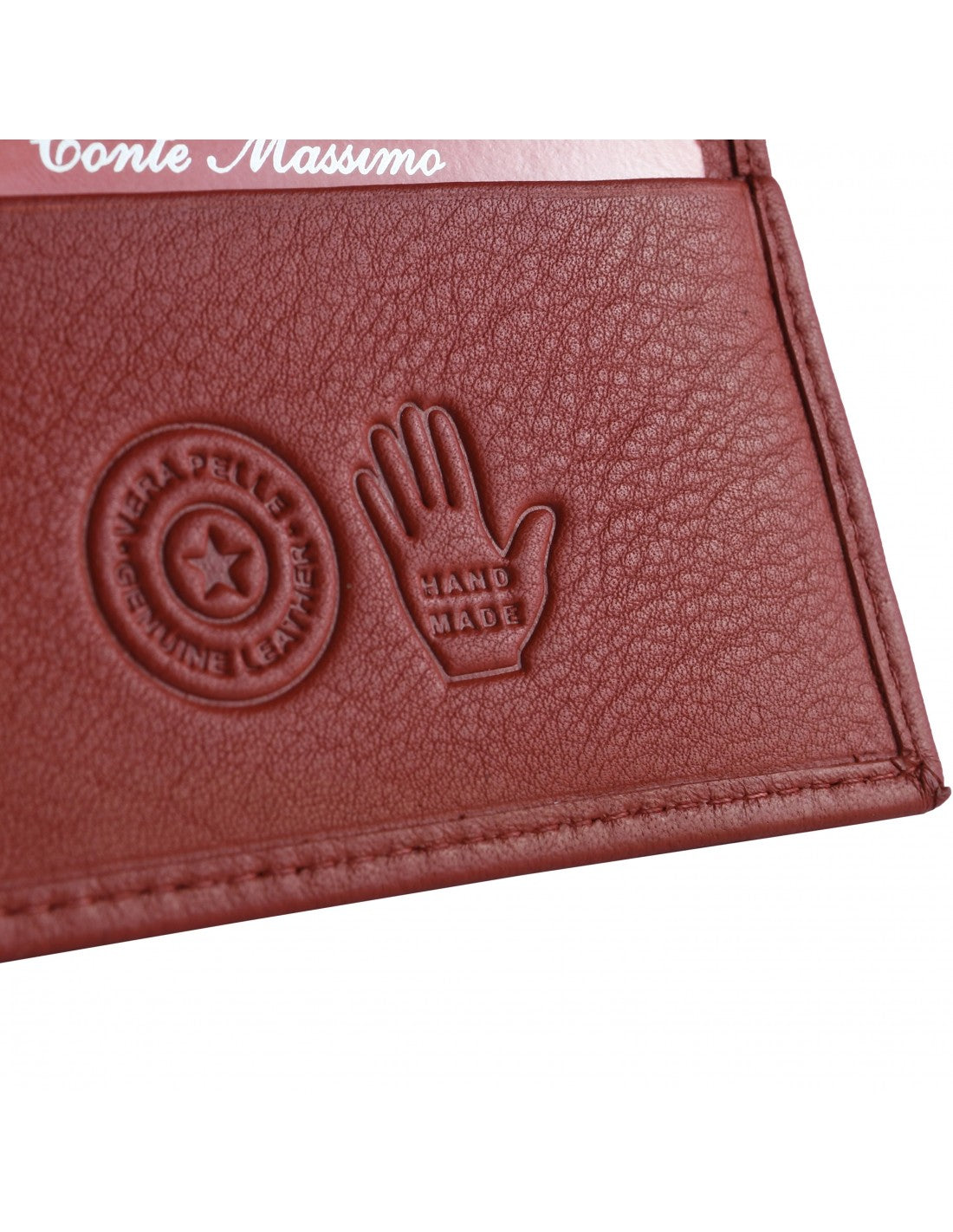 Räkna Massimo - Man Holder in Real Leather - 11x9x1 cm