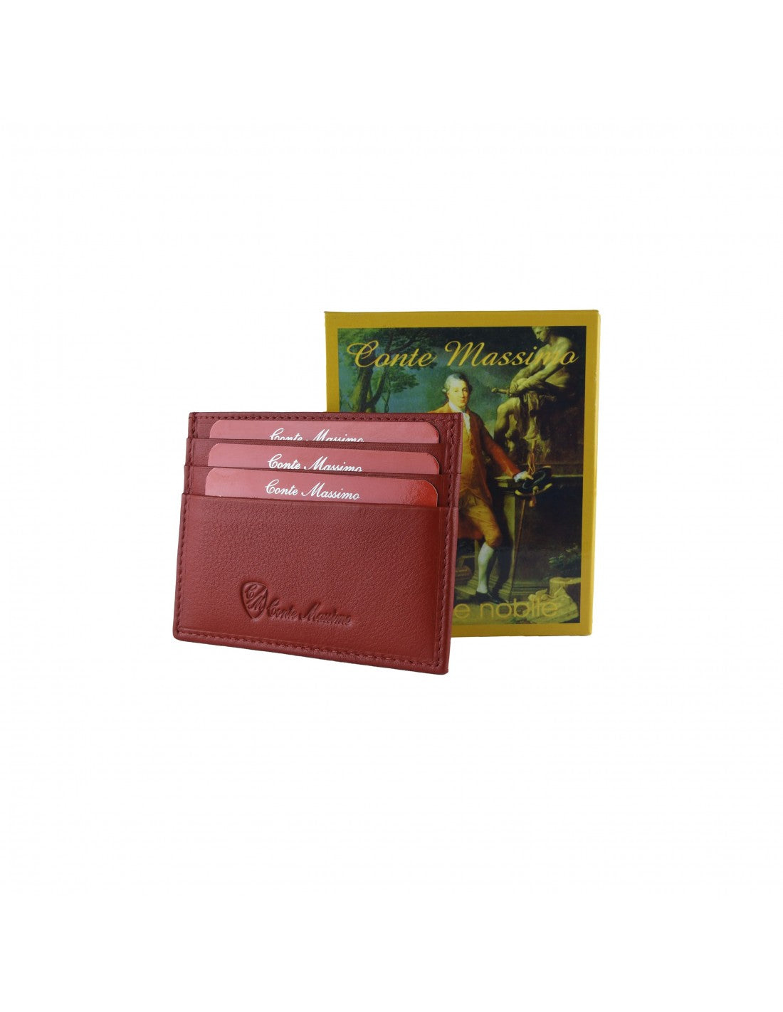 Räkna Massimo - Man Holder in Real Leather - 11x9x1 cm