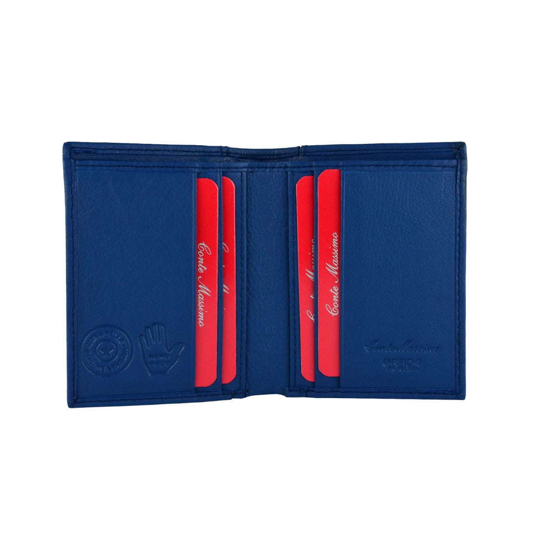 RFID SLIM Man holder RFID leather - 10.5 x 8 x 1 cm