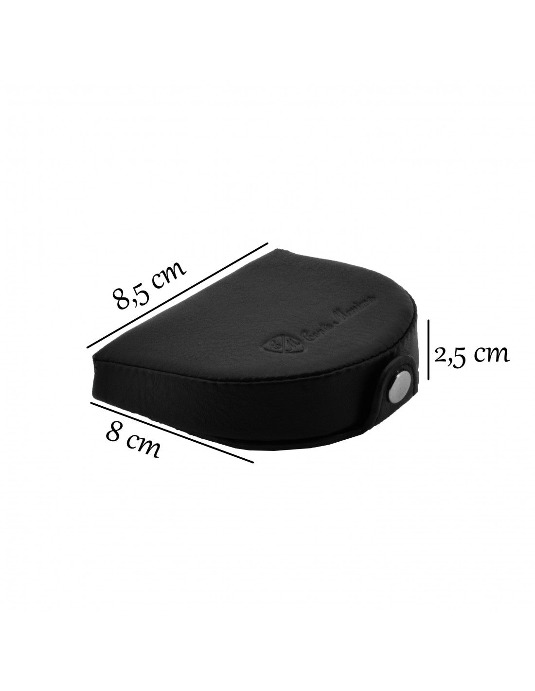 Räkna Massimo Portamonete Man in Real Leather - Compact and Elegant 8,5 x 8 x 2,5 cm