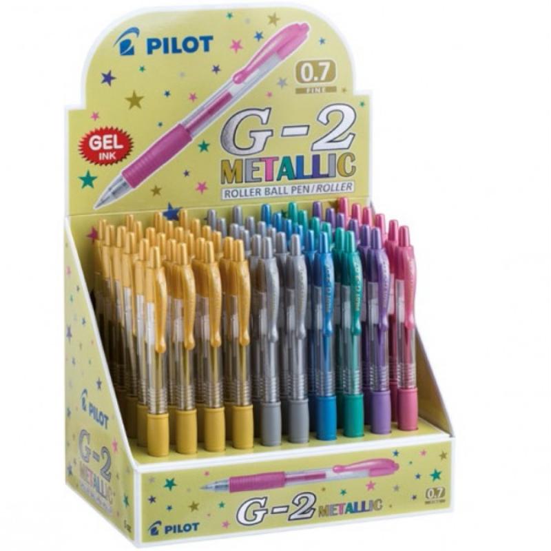 Pilotrulle Gel Pen Pen Speighted Sfeter G-2 Metallic 0,7 mm