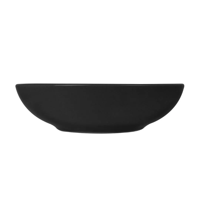 Svart keramisk bakgrundsplatta 20.32 cm diameter