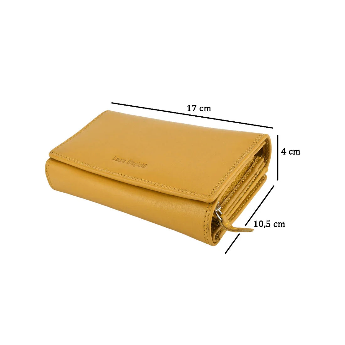 Dámska peňaženka Laura Biagiotti vo Vera Maxi Elegance Leather 17x10.5x4 cm