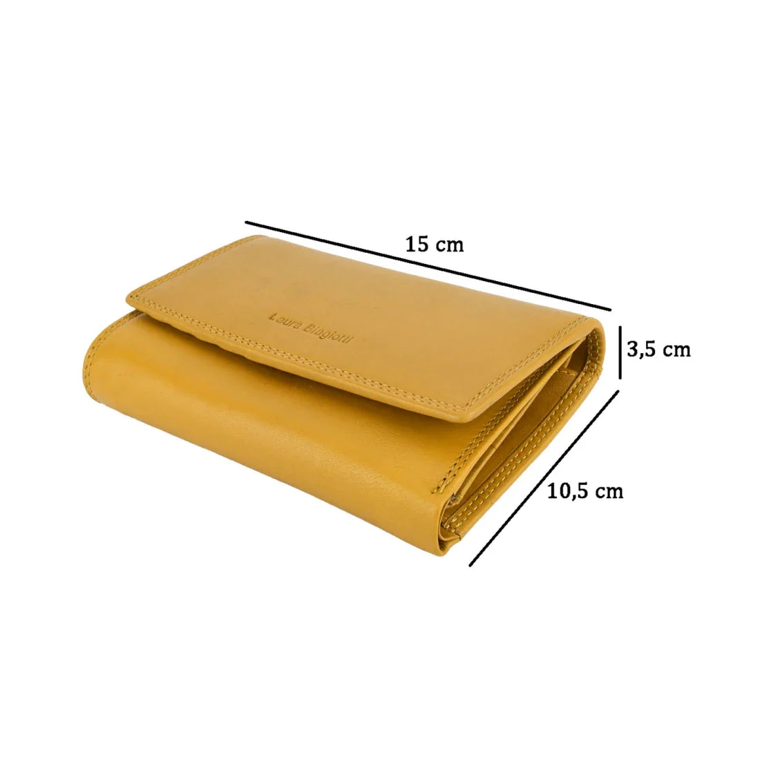 Laura Biagiotti Woman Women in Leather Compact Design 15x10.5x3.5 cm
