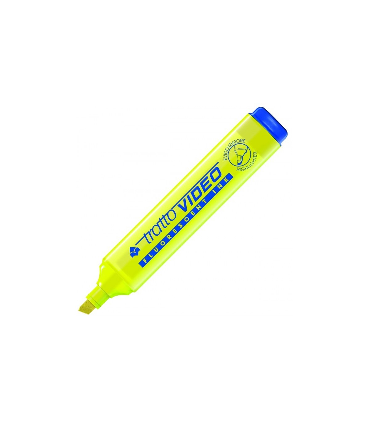 Fluorescerende markeerstift videovoet tip beitel 1-5 mm geel