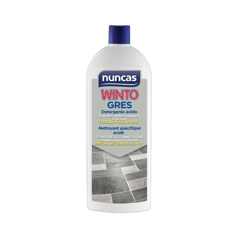 Nuncas Winto Detergente Acido Per Gres Porcellanato e Pietra 1000Ml Lavapavimenti