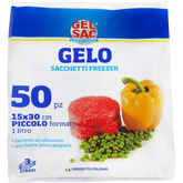 Gelo Sacchetti Freezer Saccofrigo 15x30 Cm 50 Pz Borse conservazione cibo