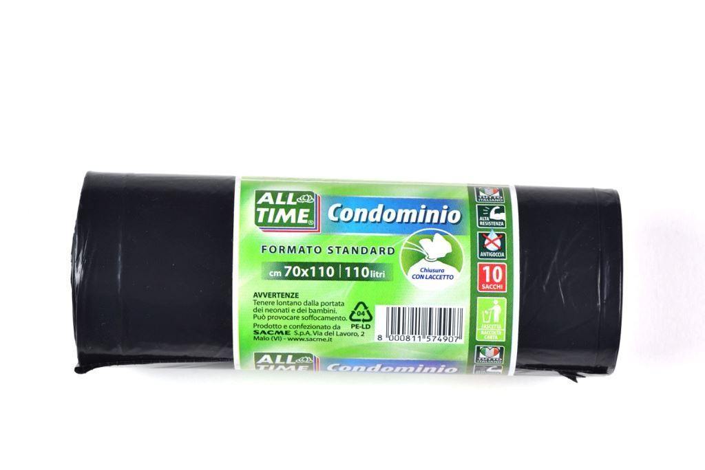 Sacco Cond All Time Nero 70 X110 X10 Regular - Mitrovo.com