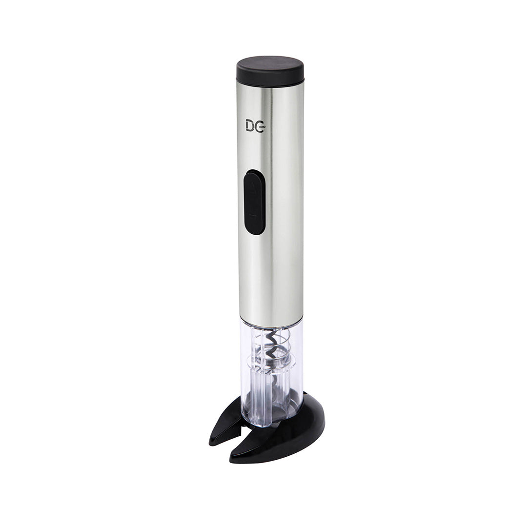 Ouvre-bouteille électrique en acier avec coupe-capsule - Chrome