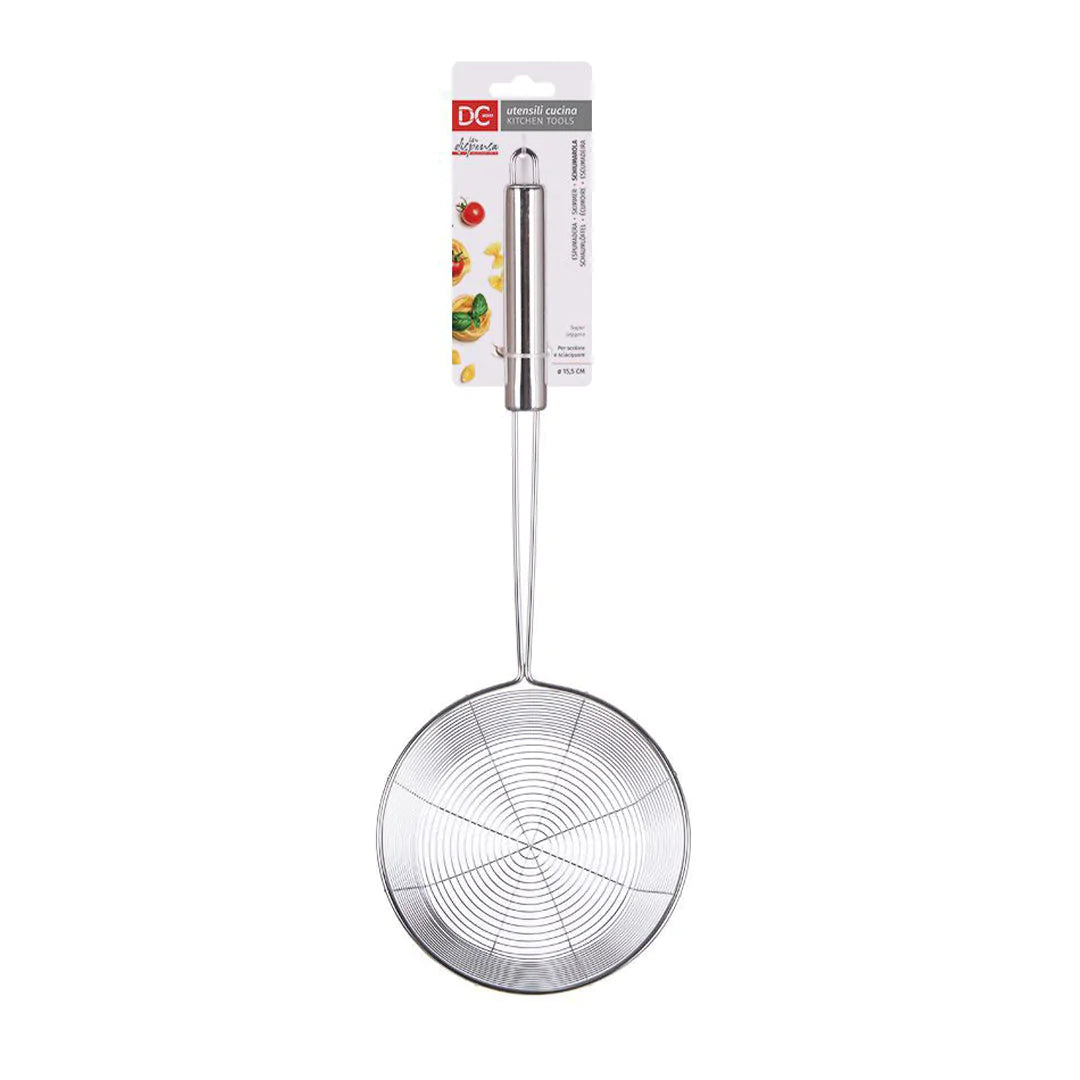 Schiumarola com bordas de aço alto com alça -ø15.5cm