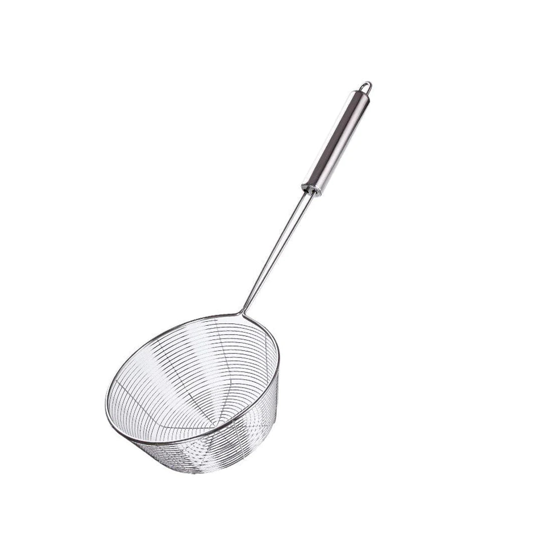 Schiumarola com bordas de aço alto com alça -ø15.5cm