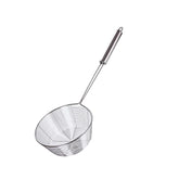 Schiumarola cu margini înalte de oțel cu mâner -15.5cm