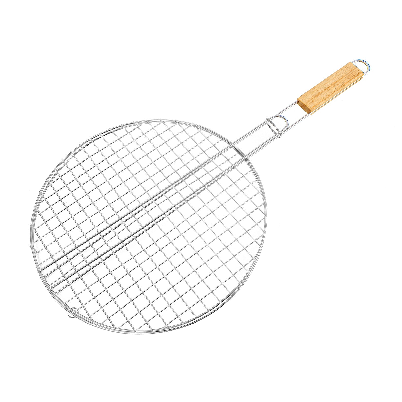 Dvigubas apvalias pilkos plieno kepsninės kepsninės - Ø35 cm