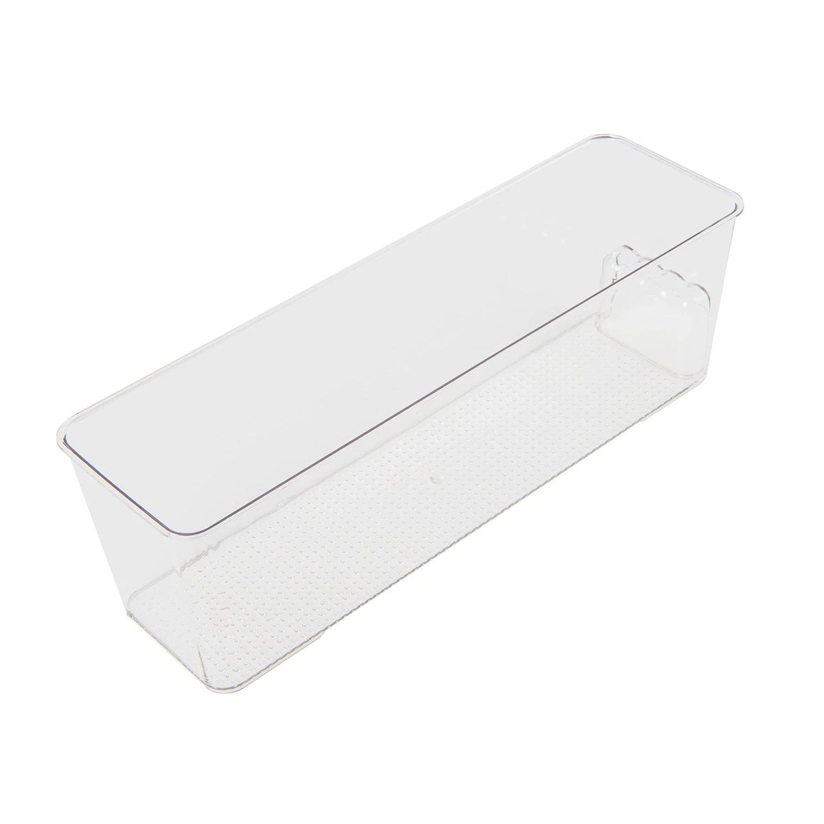 Διαφανές πλαστικό δοχείο σε ψυγείο -36x11cm