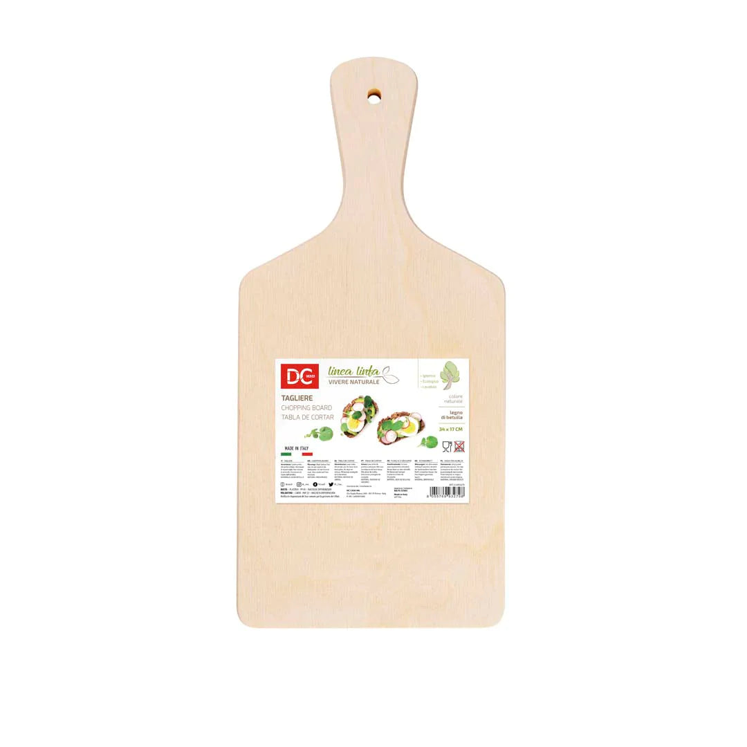 Φυσικό σκάφος κοπής ξύλου με μανίκι -34x17cm