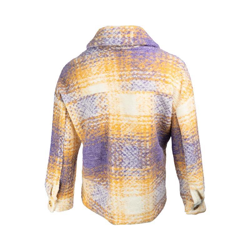 Giacca Camicia A Quadri Con Bottone Giacche