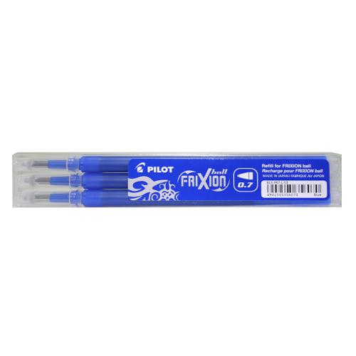 Pilot Refil Frixion 0.7 Confezione 3Pezzi - Blu Refill sfera cancellabile Unicarto.com