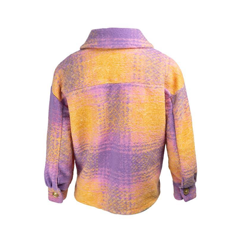 Giacca Camicia A Quadri Con Bottone Giacche