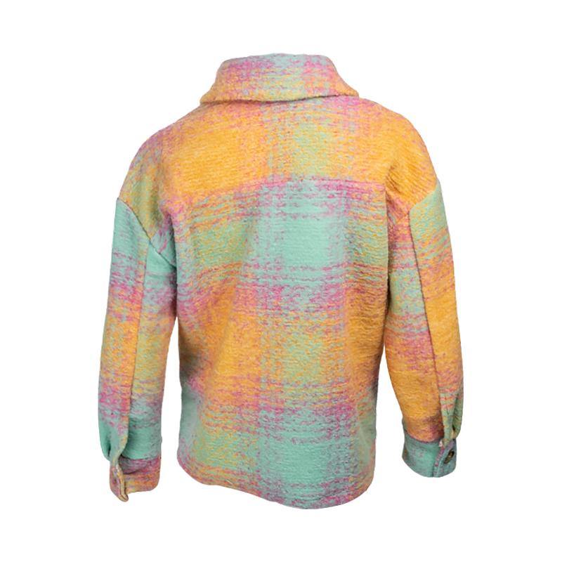 Giacca Camicia A Quadri Con Bottone Giacche