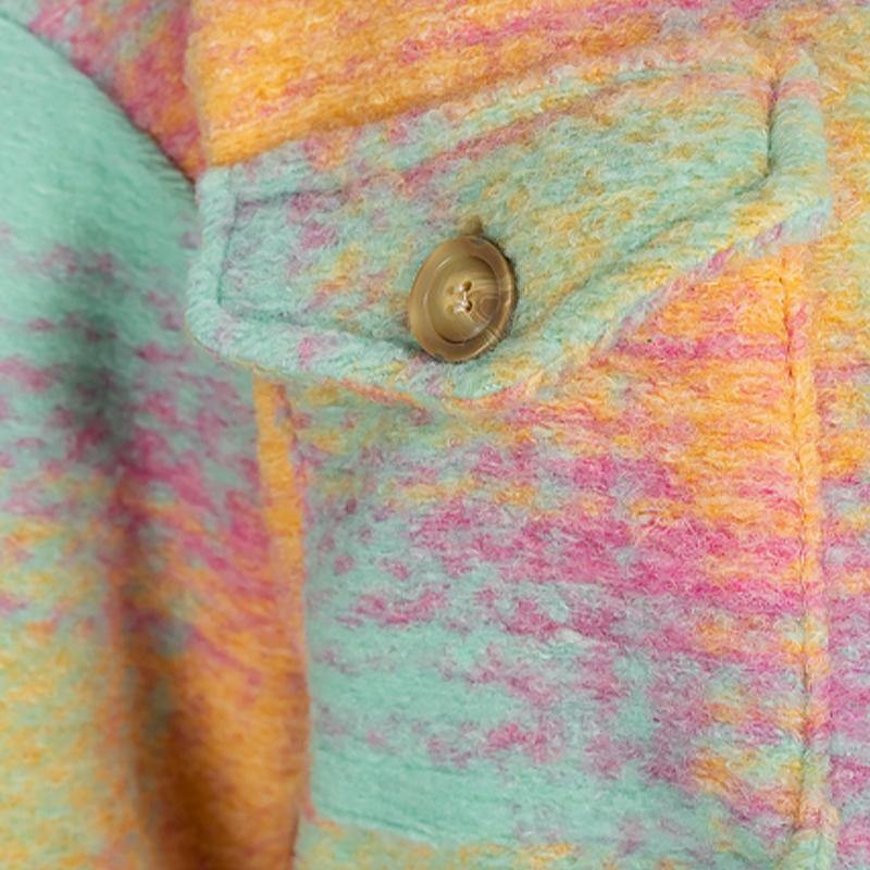 Giacca Camicia A Quadri Con Bottone Giacche