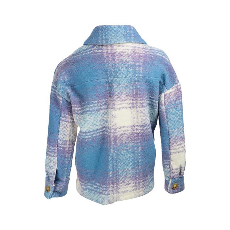 Giacca Camicia A Quadri Con Bottone Giacche