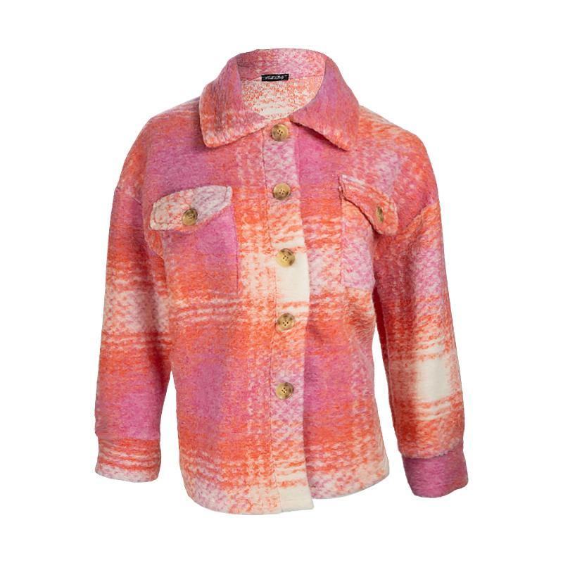 Giacca Camicia A Quadri Con Bottone Giacche