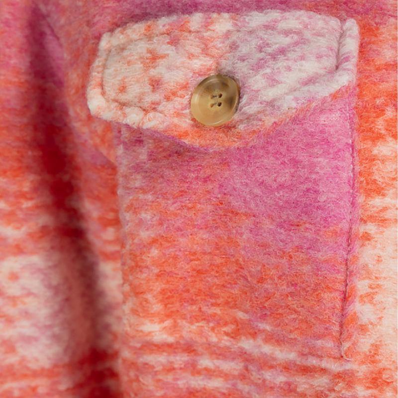 Giacca Camicia A Quadri Con Bottone Giacche