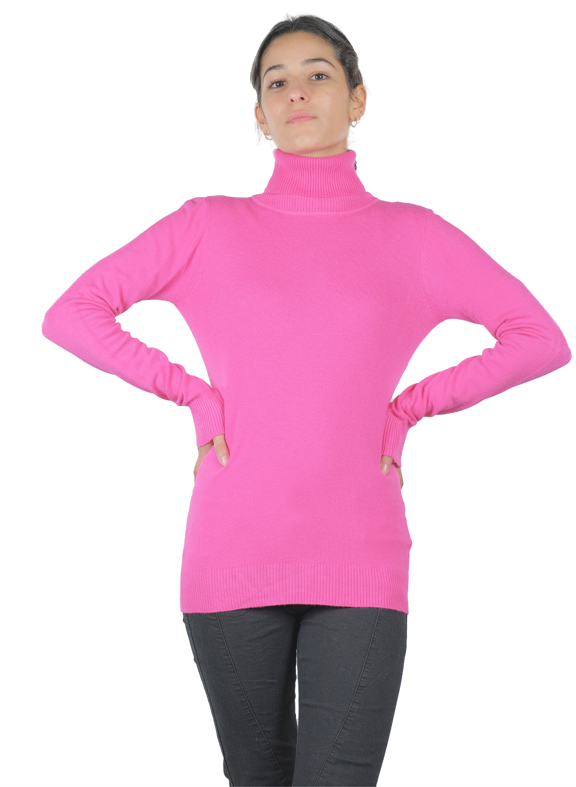 Maglia Da Donna Leggera A Maniche Lunghe E Collo Alto