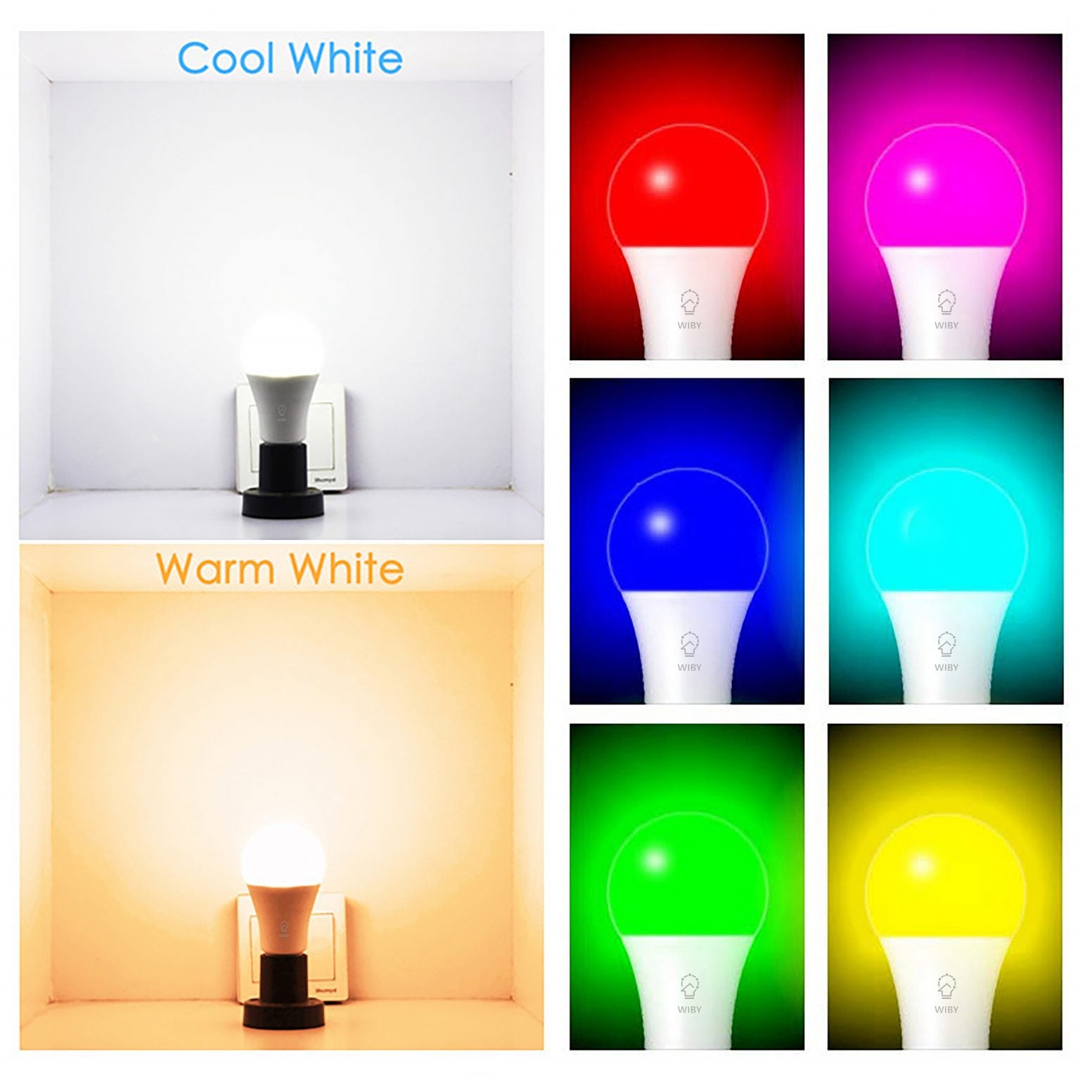 8w 806 dimmerable light light bulb with compatible application with Google and Alexa