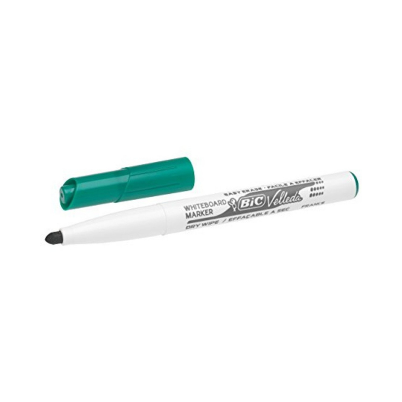 Bic Marker Velleda Junior Punta Tonda Verde Pennarelli per Lavagna Unicarto.com