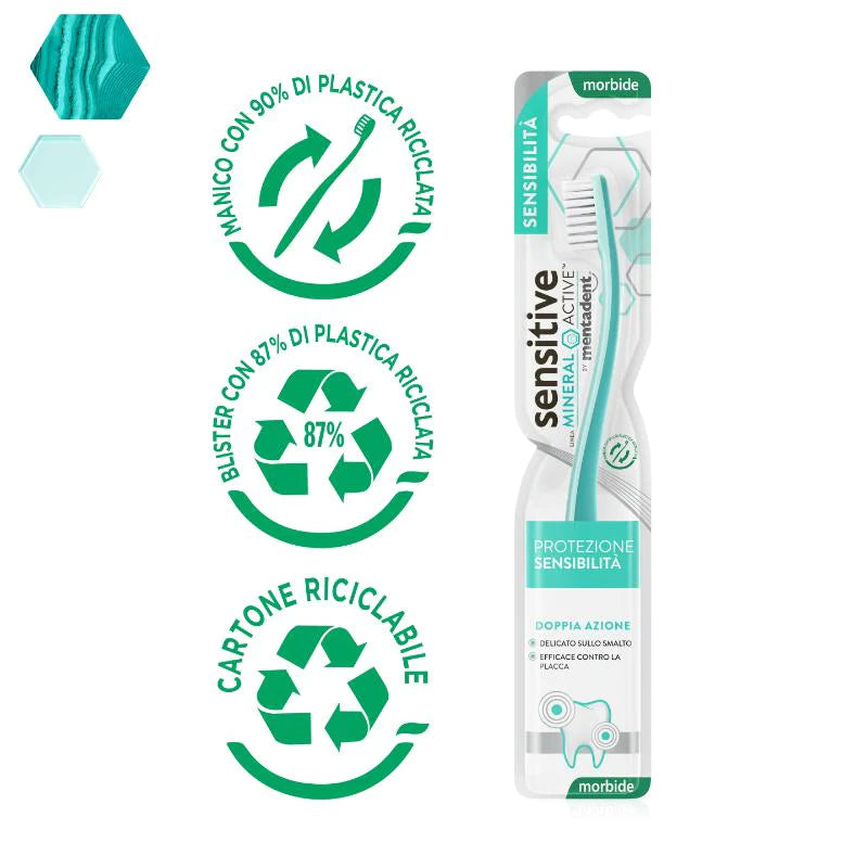 Mentadent Sensitive Spazzolino Mineral Active™ Spazzolini