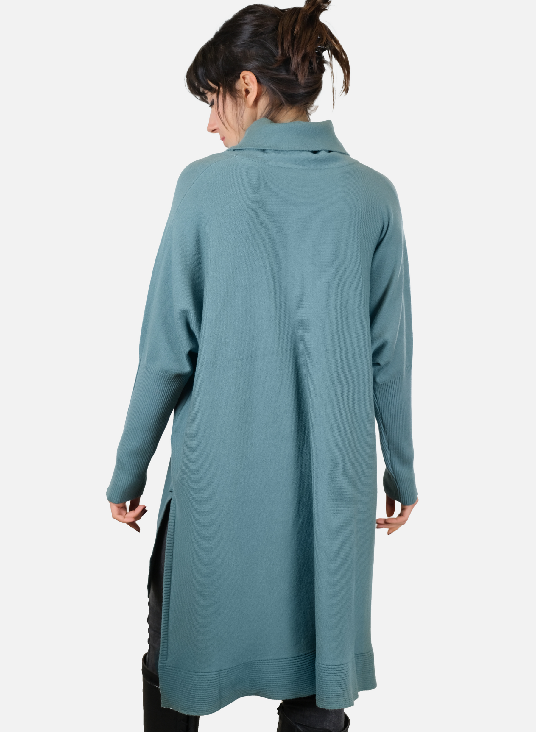 Maglia Da Donna Lunga A Maniche Lunghe Asimmetrica