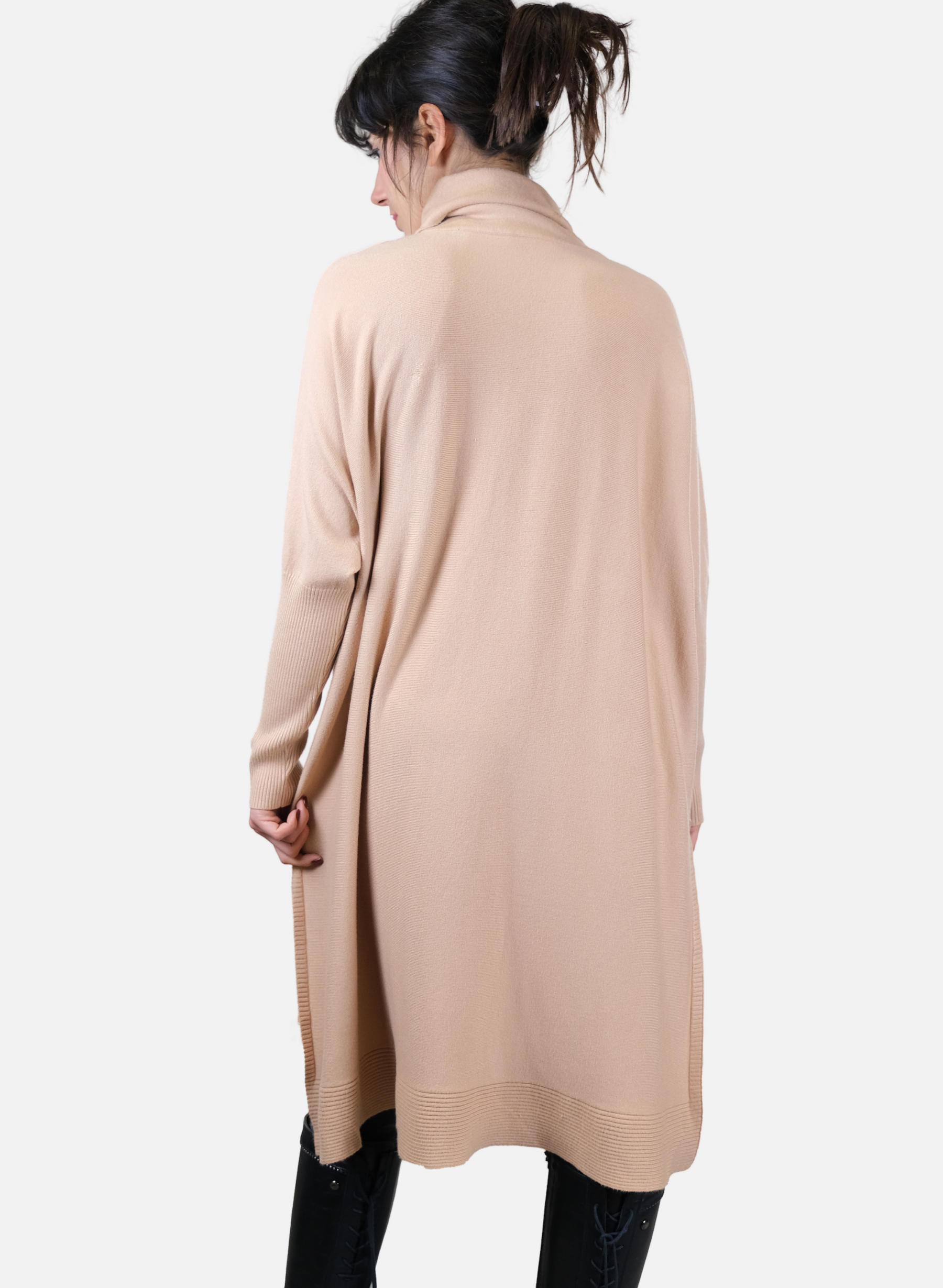 Maglia Da Donna Lunga A Maniche Lunghe Asimmetrica