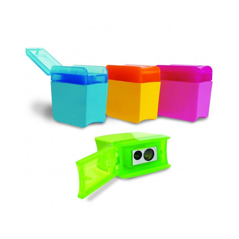 Arda Clack - Temperino Colorato Con Serbatoio Chiusura Clack 2 Fori Temperini Colorato Unicarto.com