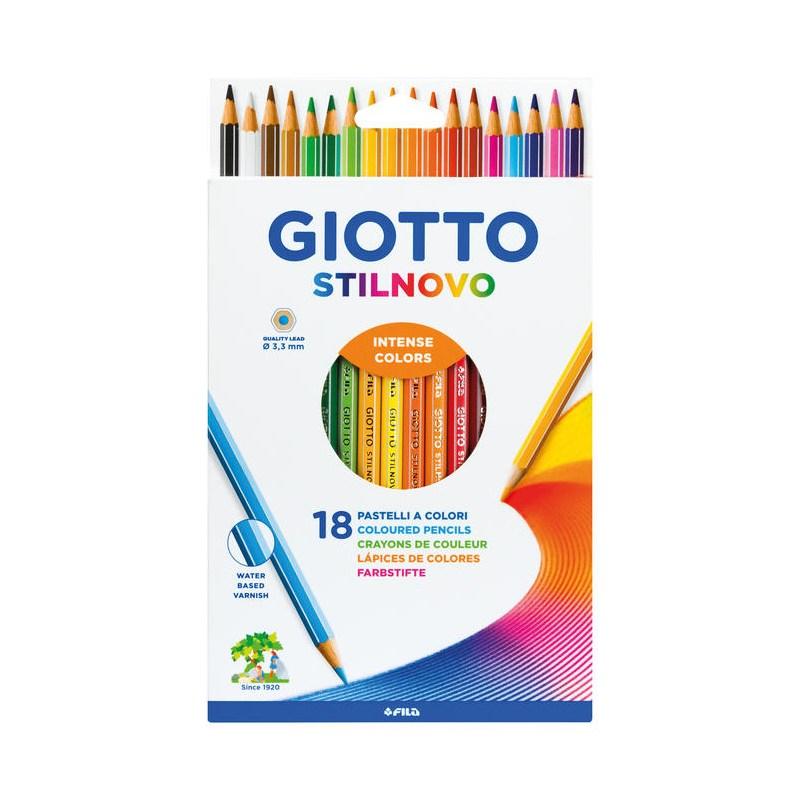 Giotto Pastelli Stilnovo - Box 18 colored pencils