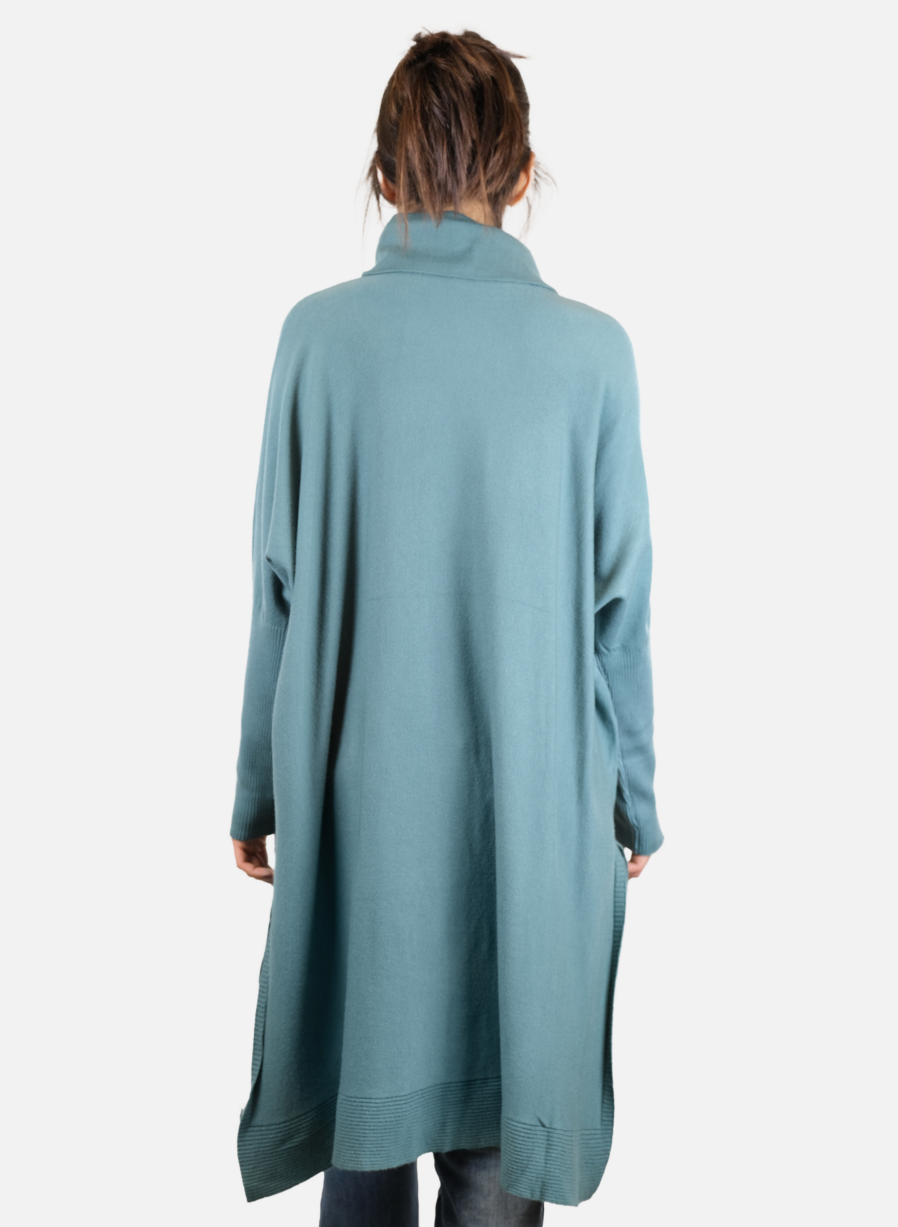 Maglia Da Donna Lunga A Maniche Lunghe Asimmetrica
